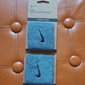 Nike Greyish Swoosh Wristbands